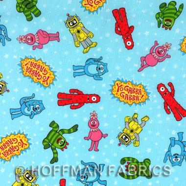 YO GABBA shops GABBA HOFFMAN FABRIC 2 Yd