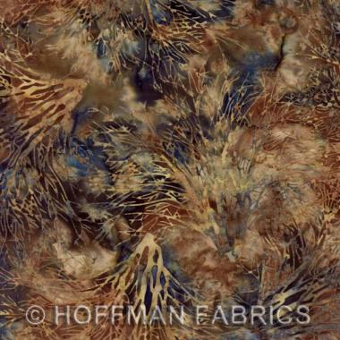 Hoffman Batiks - Brown - J2384 582-Twilight - Old Country Store Fabrics