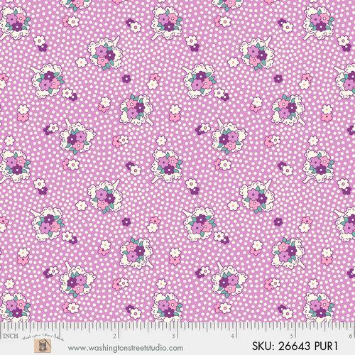 P&B Textiles - Vintage 30's Florals - 26643 PUR1 - Old Country Store ...