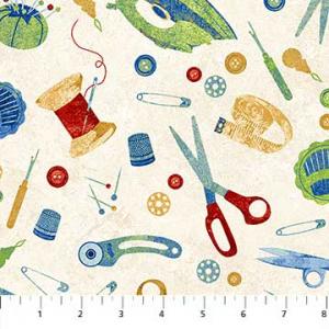 Northcott - A Stitch in Time - 21331-12 - Old Country Store Fabrics