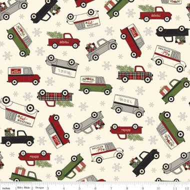 Riley Blake - Christmas Delivery - C7330-Cream - Old Country Store Fabrics