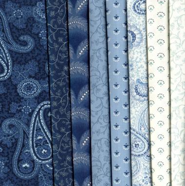 MODA - Regency Blues - 08L1880 17 - Old Country Store Fabrics